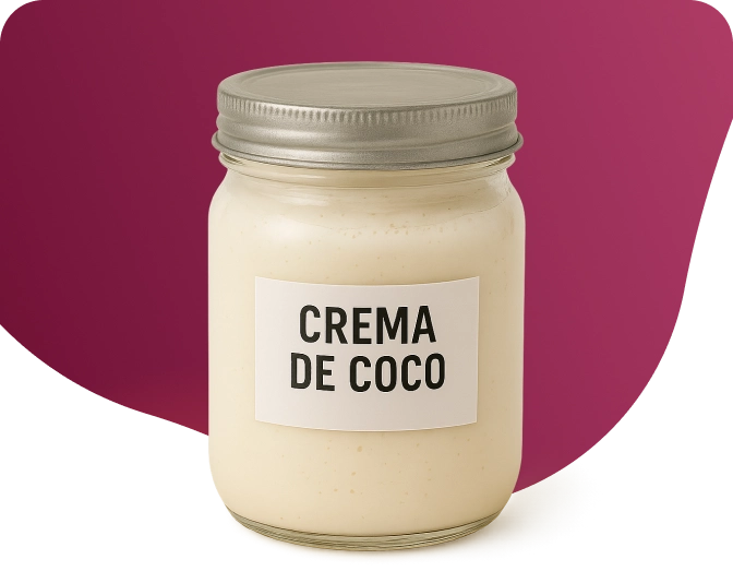 Imagen frasco crema de coco