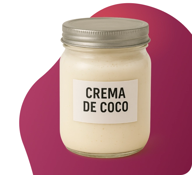 Imagen frasco crema de coco