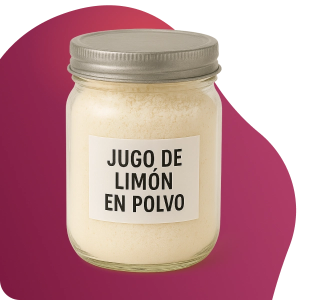 Imagen jugo de limón en polvo
